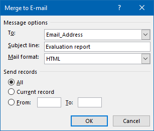 outlook mail merge with attachment